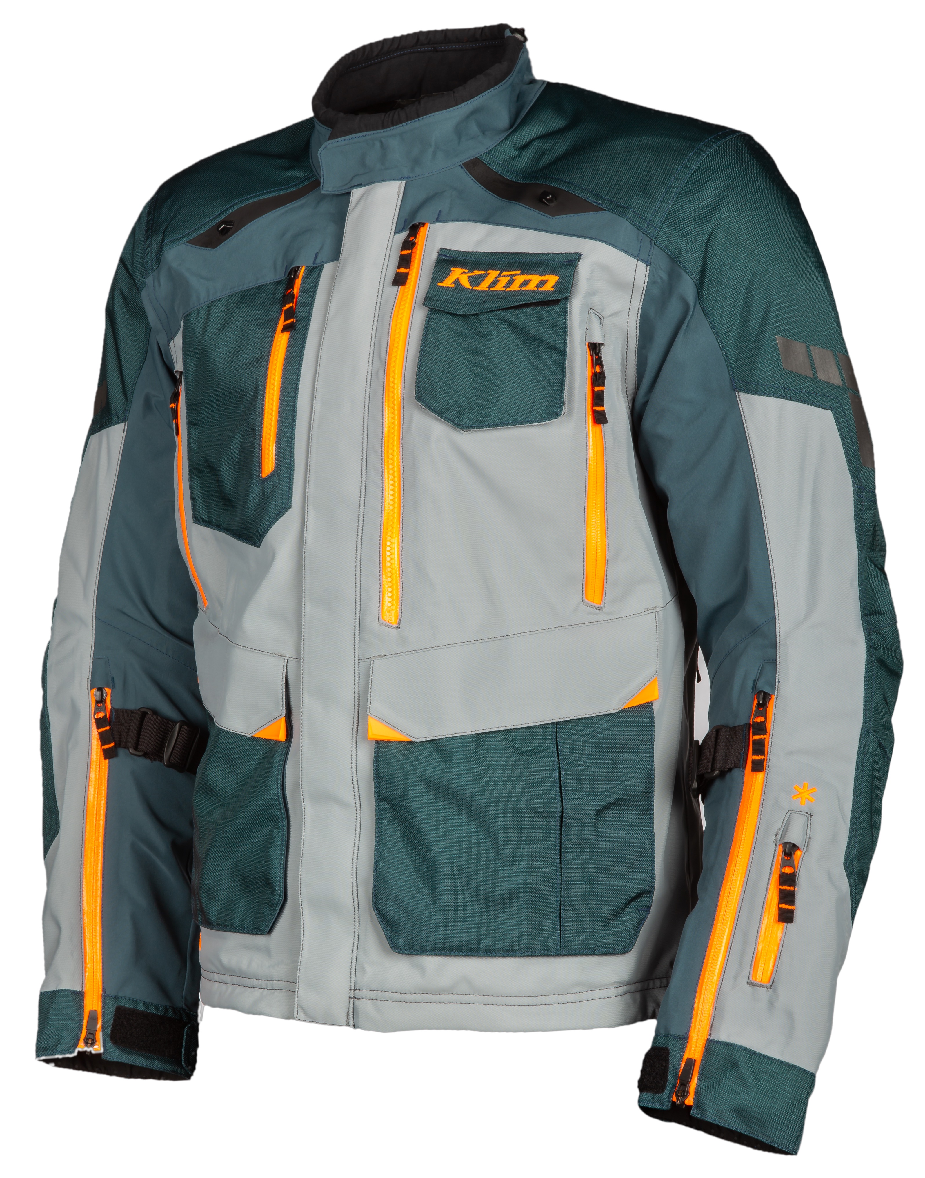 Main image of Klim Carlsbad Jacket (Petrol - Strike Orange)